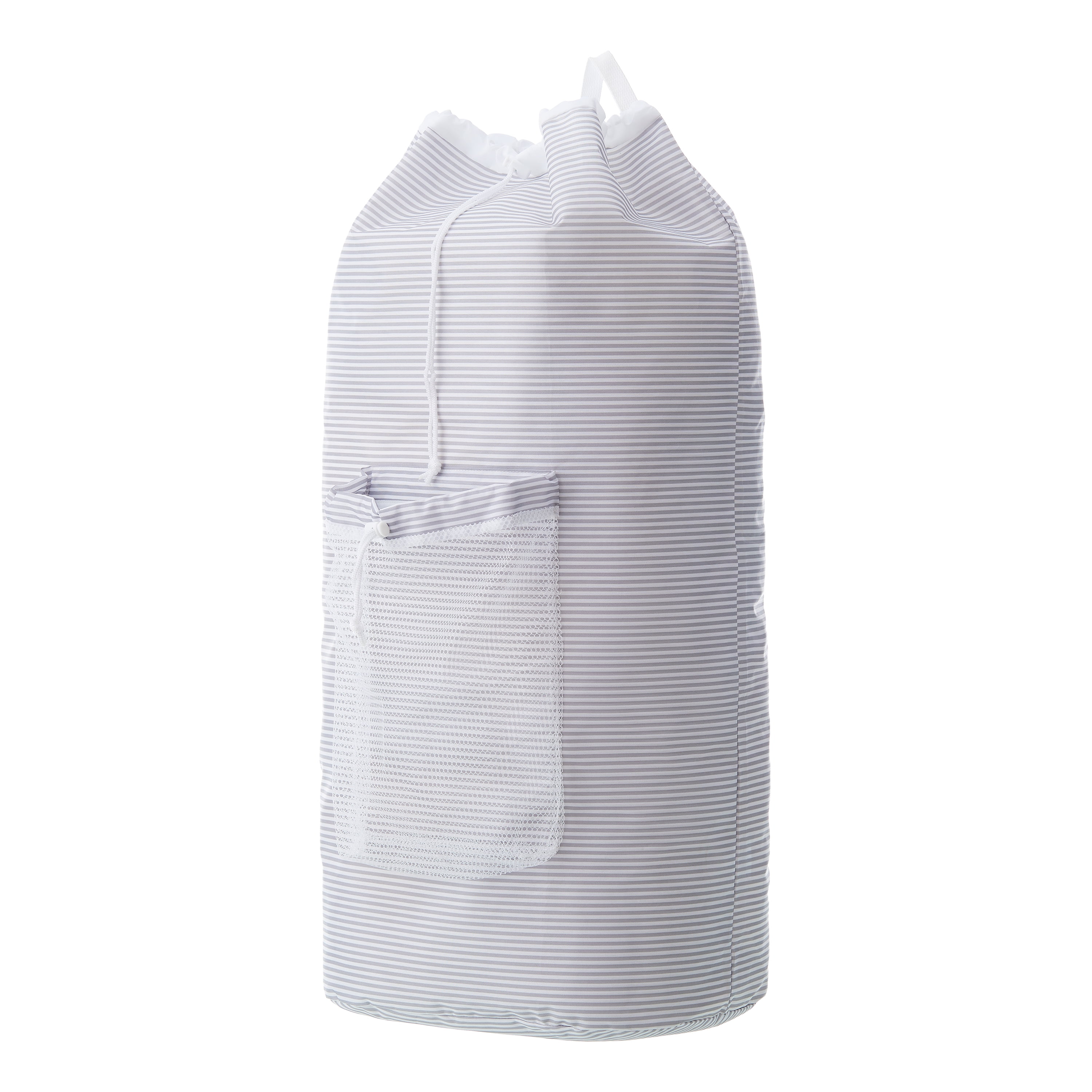 Mainstays White Polyester Mesh Laundry Bag with Drawstring Closure 24 x 36 Walmart