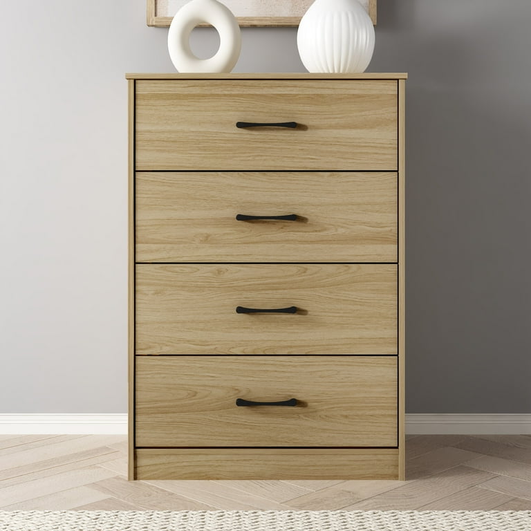 Free Shipping Mainstays Ardent 4 Drawer Dresser Euro Oak Walmart