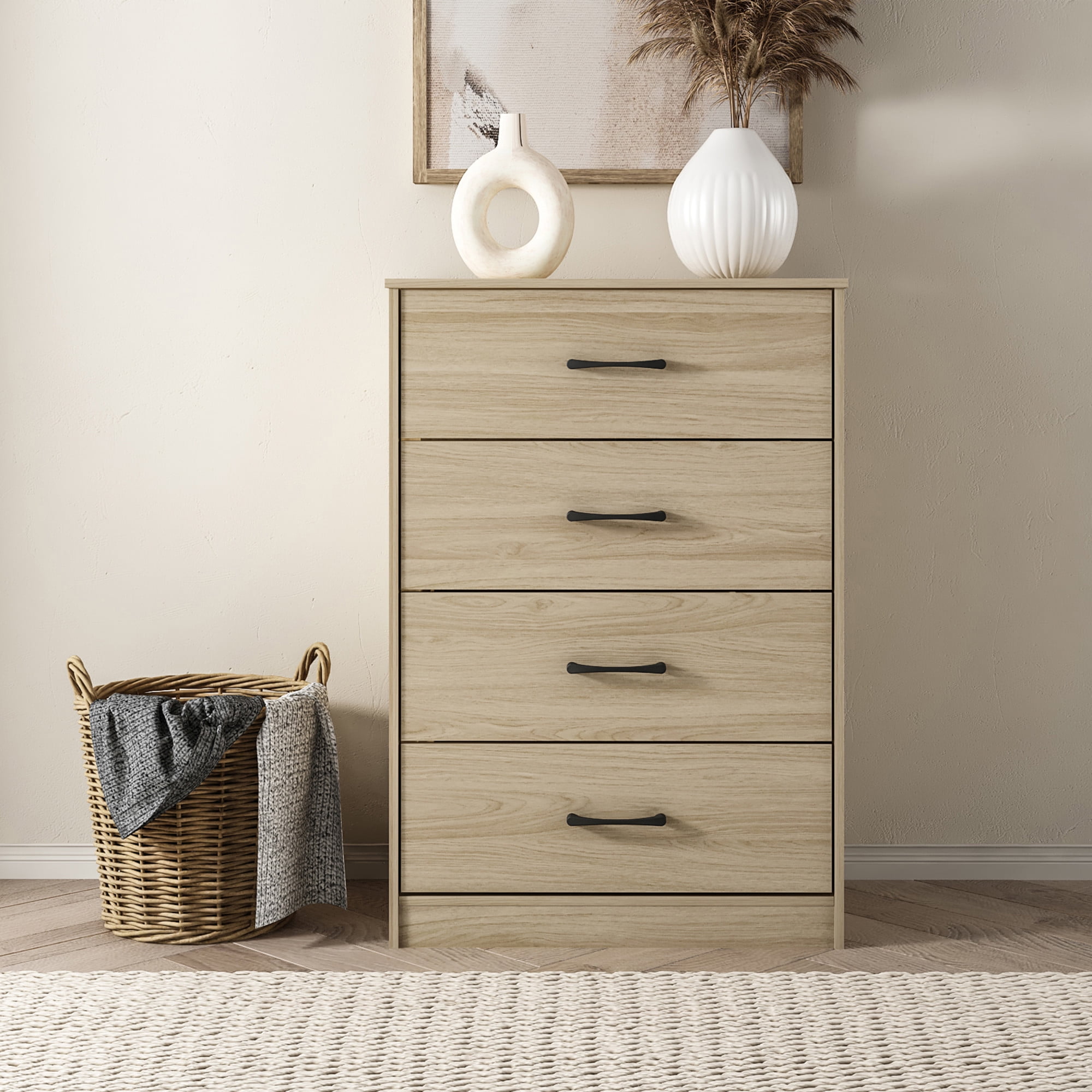 mainstays ardent 4 drawer dresser euro oak