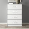 thumbnail image 1 of Mainstays Ardent 4 Drawer Dresser, White, 1 of 16