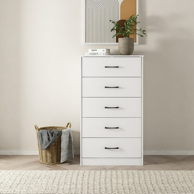 Mainstays Ardent 5 Drawer Dresser, White