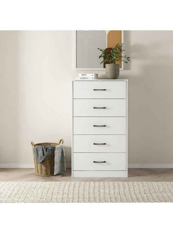 Mainstays Ardent 5 Drawer Dresser, White
