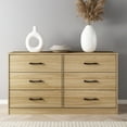 thumbnail interactive-video image 1 of Mainstays Ardent 53.75" Wide 6 Drawer Dresser, Euro Oak, 1 of 17