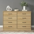 thumbnail image 1 of Mainstays Ardent 8 Drawer Dresser, 53" Wide, Euro Oak, 1 of 7