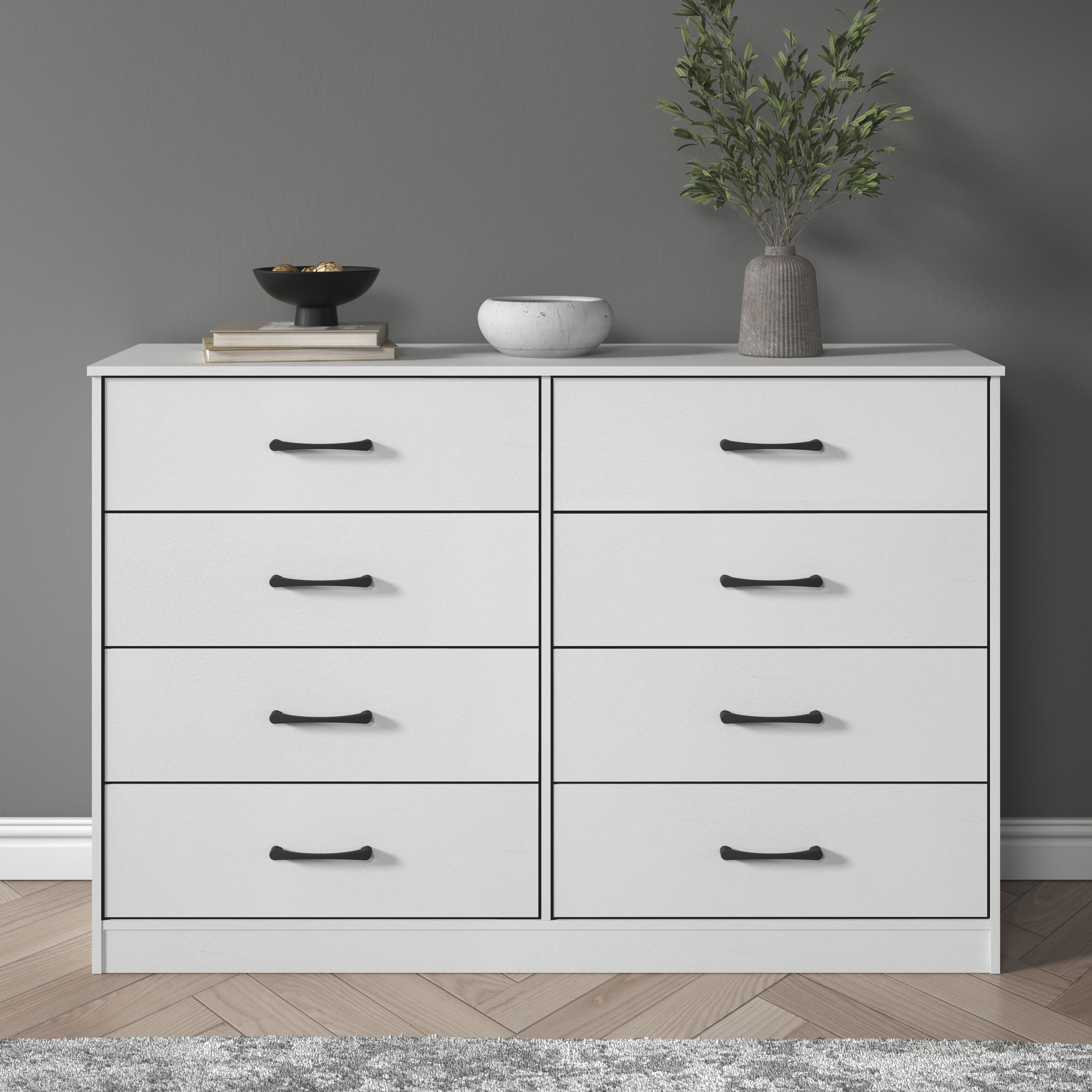 Mainstays Ardent 8 Drawer Dresser, White