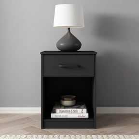 Mainstays Ardent 1-Drawer Nightstand, Black