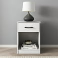 thumbnail interactive-video image 1 of Mainstays Ardent Nightstand with 1 Drawer, White, 1 of 18