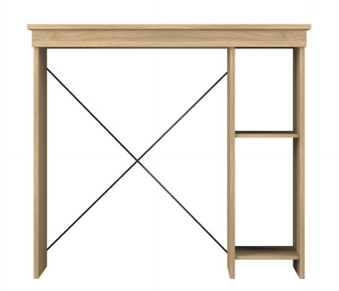 Mainstays Ardent No Tools Small Space Writing Desk, Euro Oak