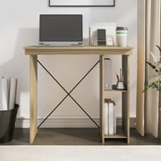 Mainstays Ardent No-Tools Small Space Writing Desk, Euro Oak