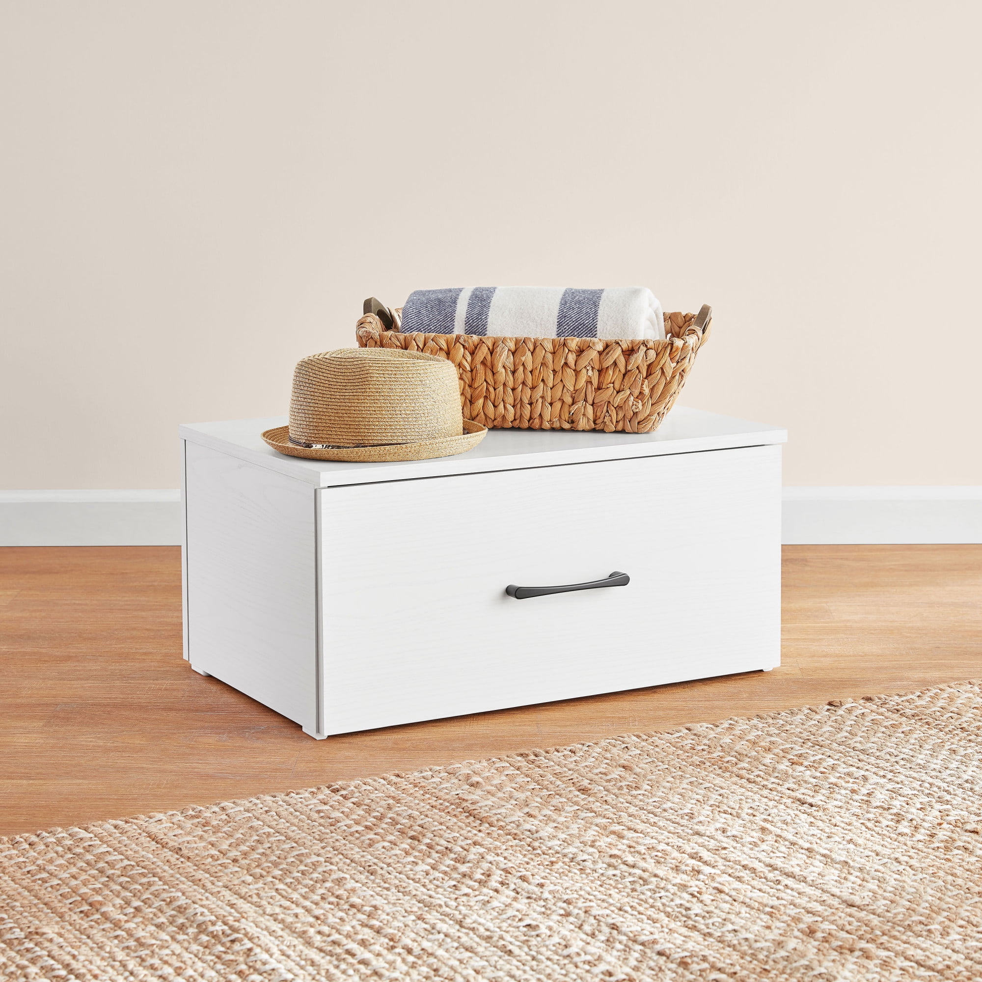 Mainstays Modular One Drawer Storage System, White Finish, Compact