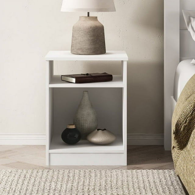 Mainstays Ardent Open Shelf Nightstand, White - Walmart.com