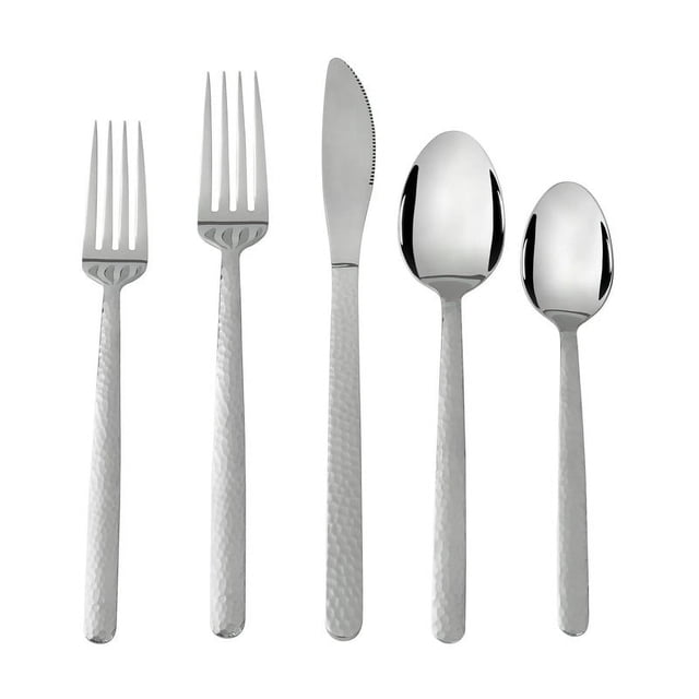 Mainstays Armatto 20-Piece Stainless Steel Flatware Set, Service for 4