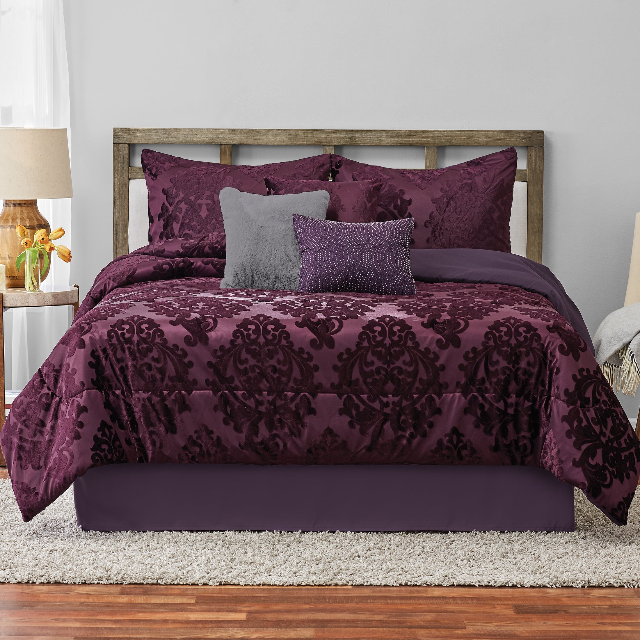 Plum Comforter Set King