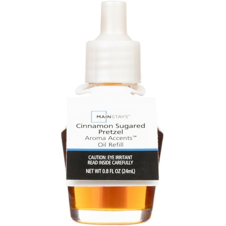 Mainstays Aroma Accent Fragrance Oil Refill, Cinnamon Sugared Pretzel