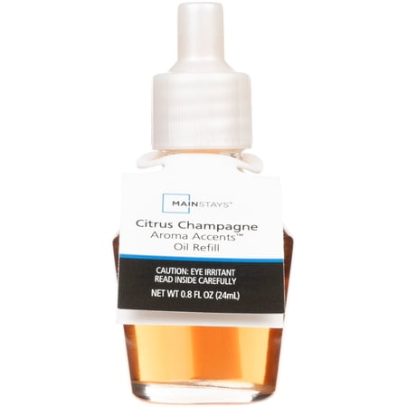 Mainstays Citrus Champagne Aroma Accent Fragrance Oil Refill, 24mL
