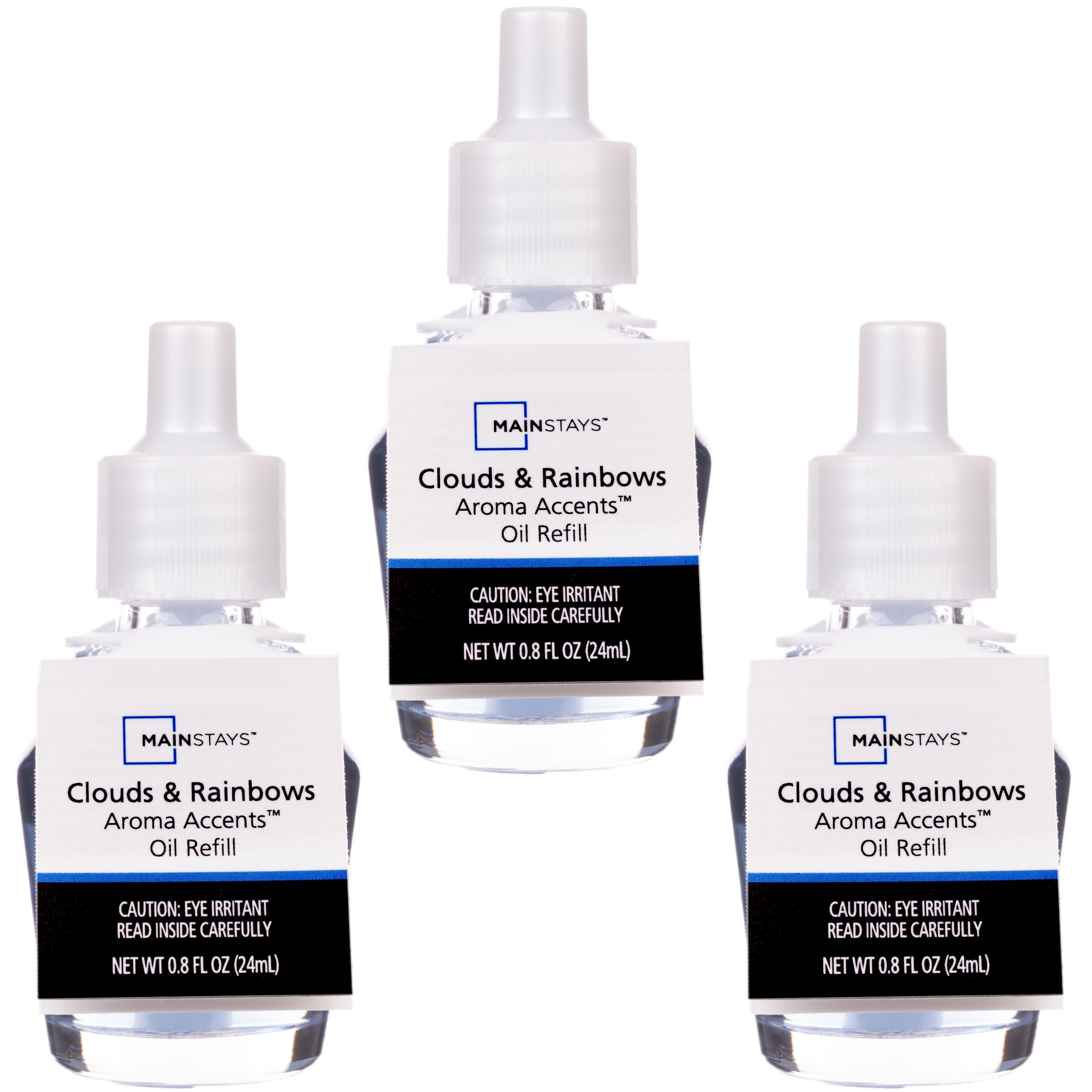 Mainstays Aroma Accents Oil Refill, Clouds & Rainbows, 3pk