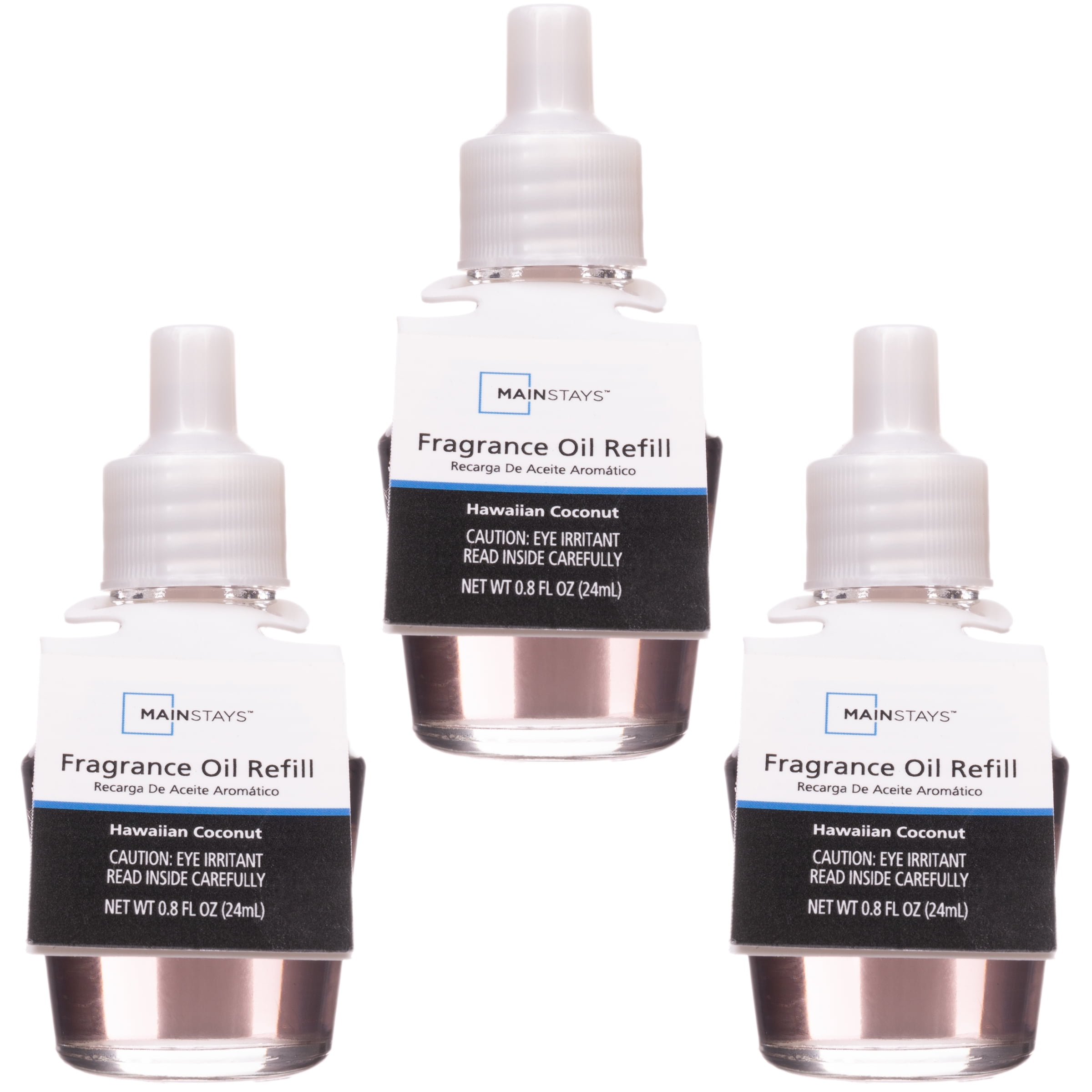 Mainstays Aroma Accents Oil Refill, Hawaiian Coconut, 3pk
