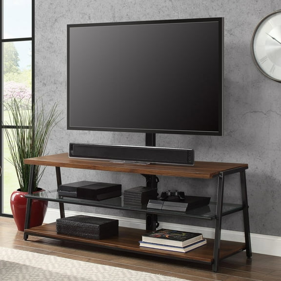 Mainstays Arris 3-in-1 TV Stand for TVs up to 70",  Canyon Walnut