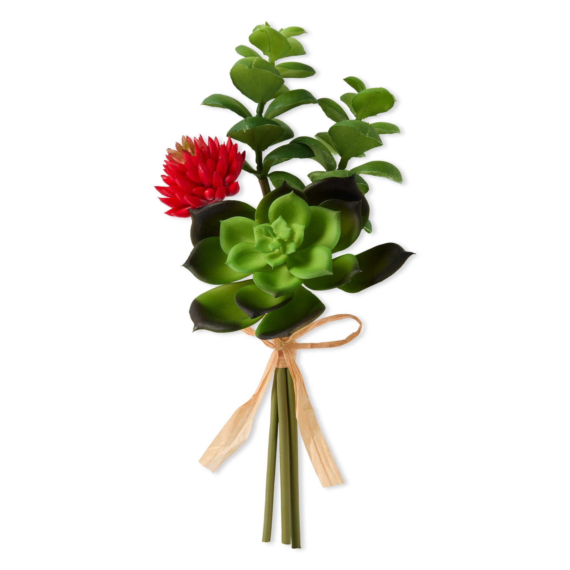 Mainstays Artificial Bundle Green/Orange Puff