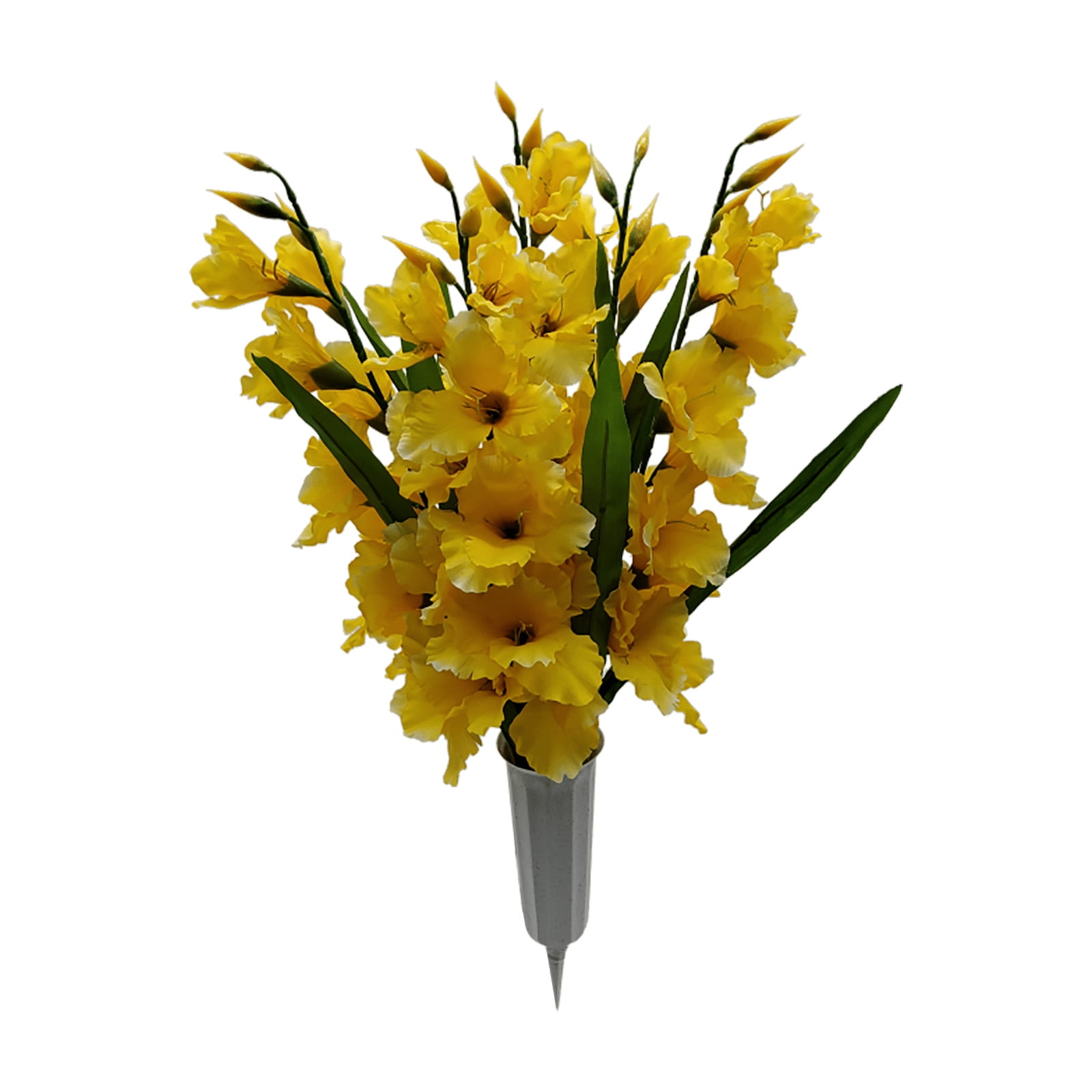 Mainstays, Artificial Flowers, Gladiolus, Yellow Color, 26 in Height