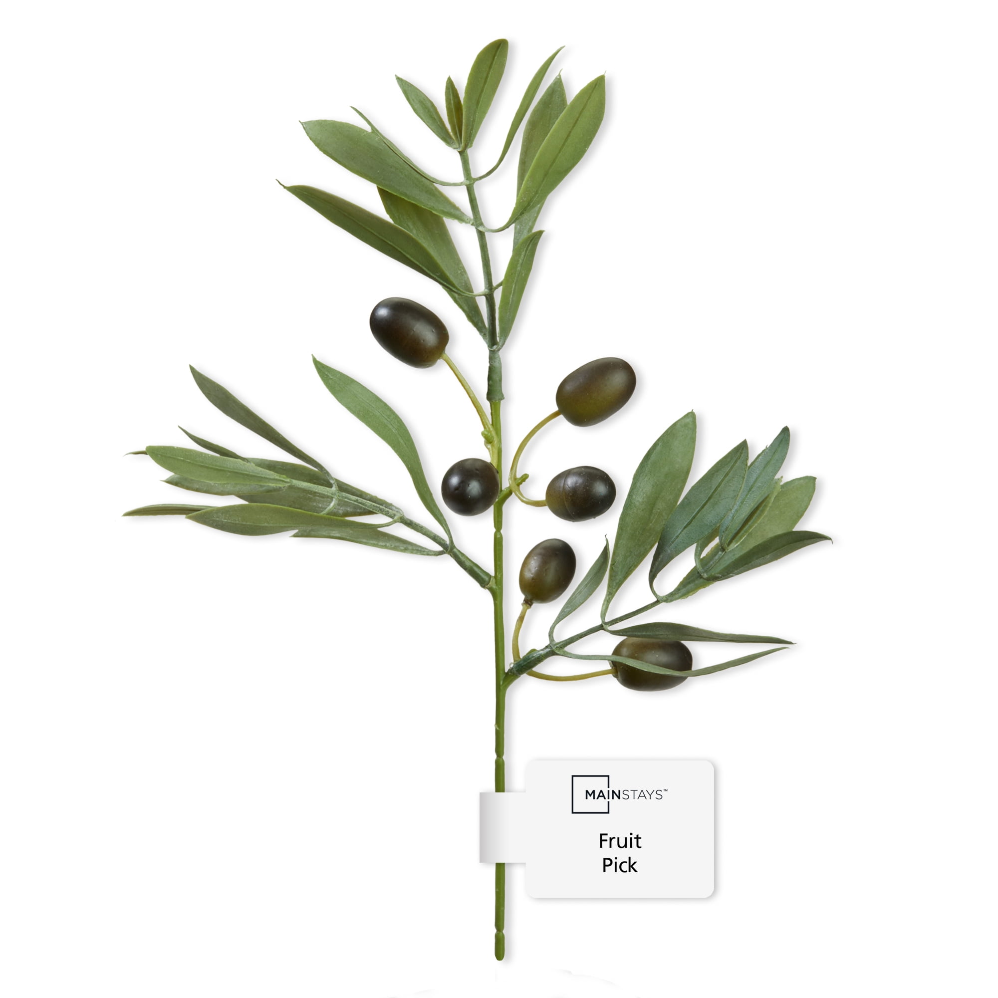 Mainstays Artificial Green Olive Mini Fruit Pick 6 inch x 8.7 inch