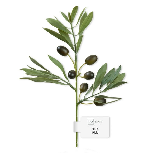 Mainstays Artificial Mini Fruit Pick 6 Inch x 8.7 Inch Olive