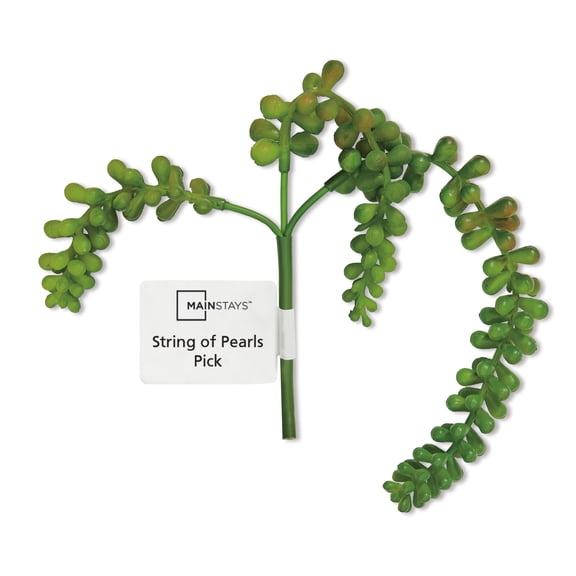 Mainstays Artificial Olive Green Succulent Pick 12" String of Pearls