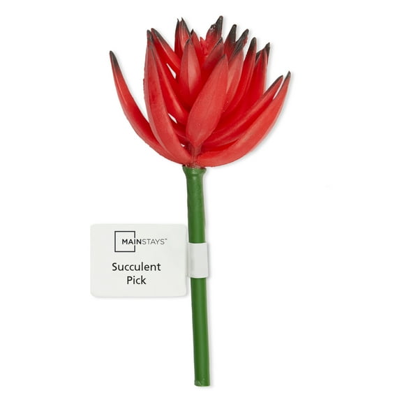 Mainstays Artificial Succulent Pick 1.5 inch x 5.25 inch Red