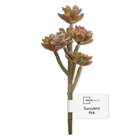 Mainstays Artificial Succulent Pick, Purple, 2.7" x 6.5"