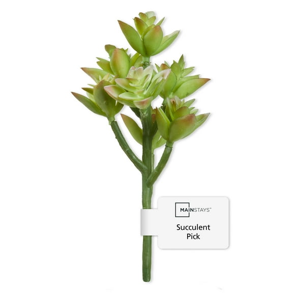 Mainstays Artificial Succulent Pick 2.75 Inch x 6.8 Inch Green