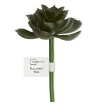 Mainstays Artificial Succulent Pick 2.75 inch x 4.5 inch Dark Green Echeveria