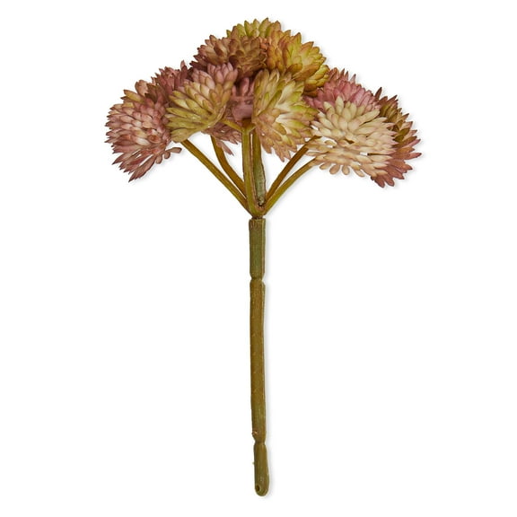 Mainstays Artificial Succulent Pick 3.75 inch x 5 inch Green/Purple Sedum