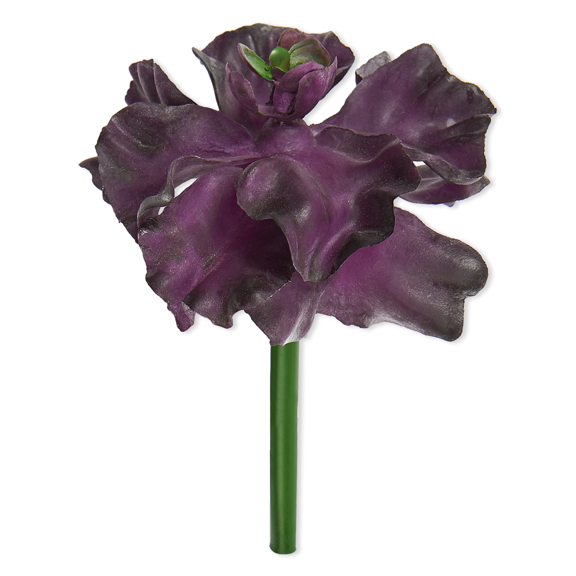 Mainstays Artificial Succulent Pick 3 inch x 3.5 inch Purple Ruffle