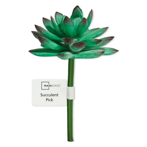 Mainstays Artificial Succulent Pick 3 inch x 4.5 inch Green Echeveria