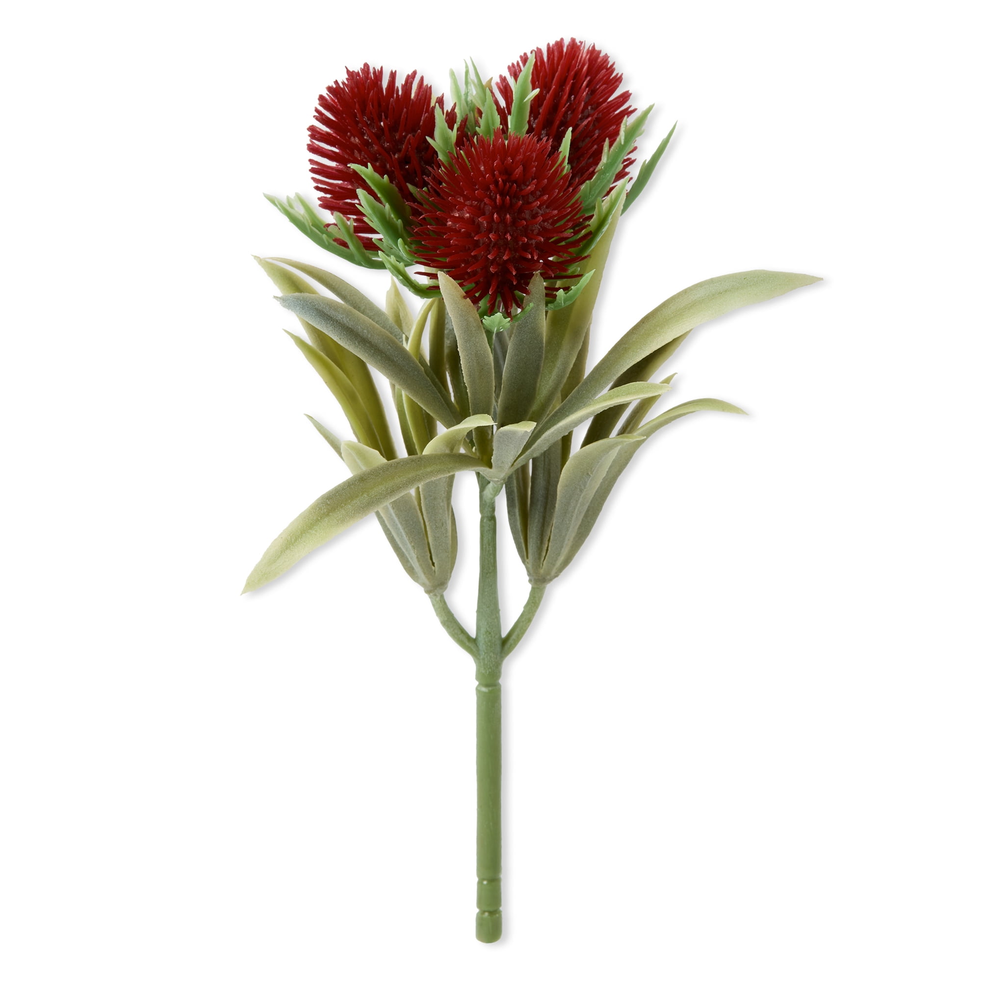 Mainstays Artificial Thistle Flower, Red