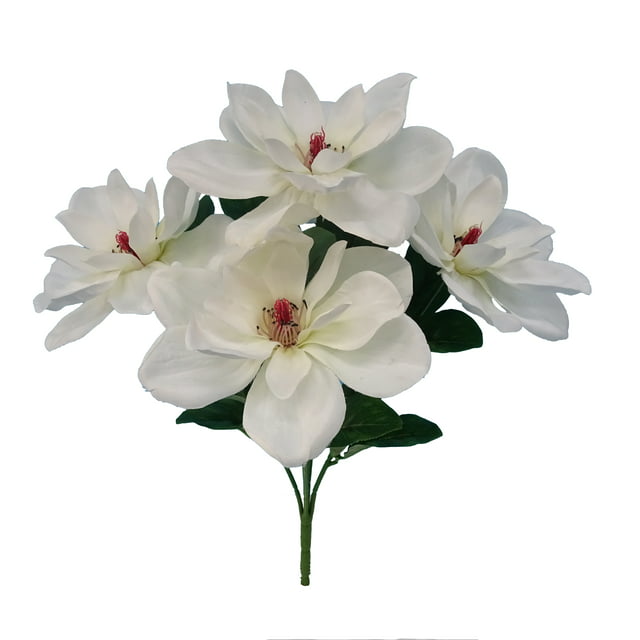 Mainstays Artificial White Magnolia Bush