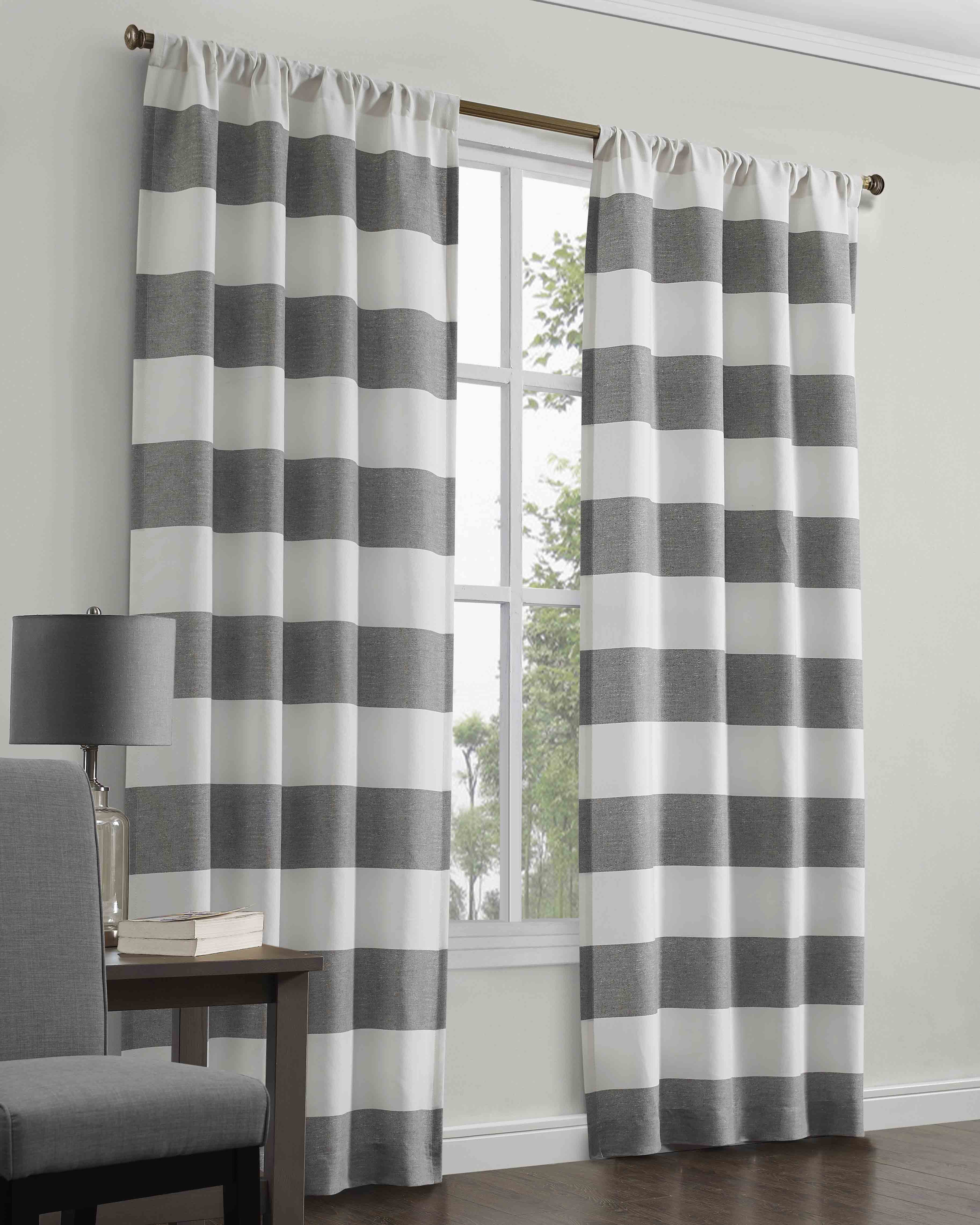Mainstays Aspid Panel Pair, 40" x 80", Gray