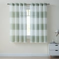 thumbnail image 1 of Mainstays Austin Semi Sheer Stripe Grommet Top Window Curtain Panel, Multiple Sizes and Colors Available, 1 of 3