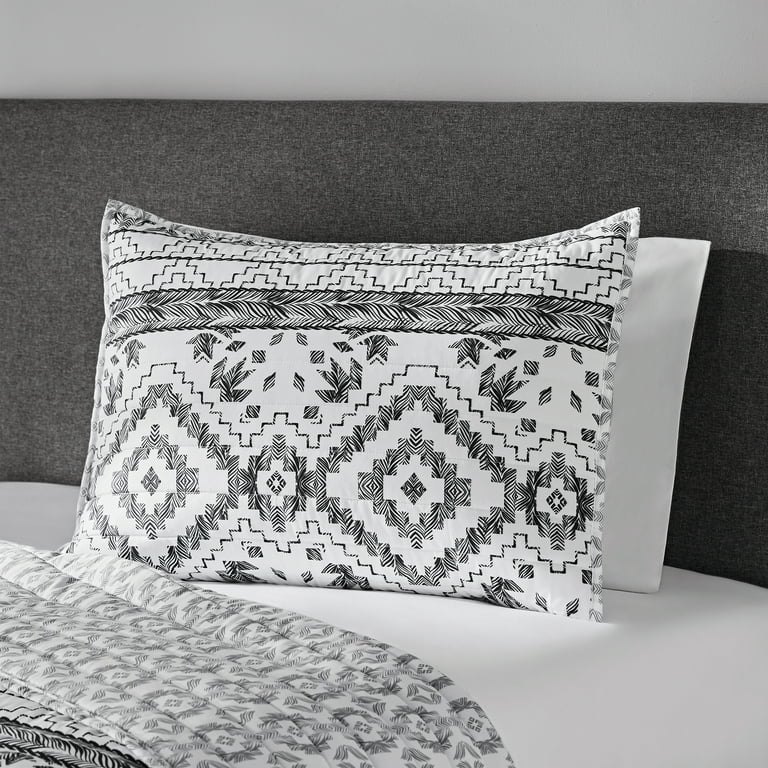 Black and white online aztec pillow