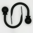 thumbnail image 1 of Mainstays Black Ball Curtain Rod Holdbacks (2 Count), 1 of 8