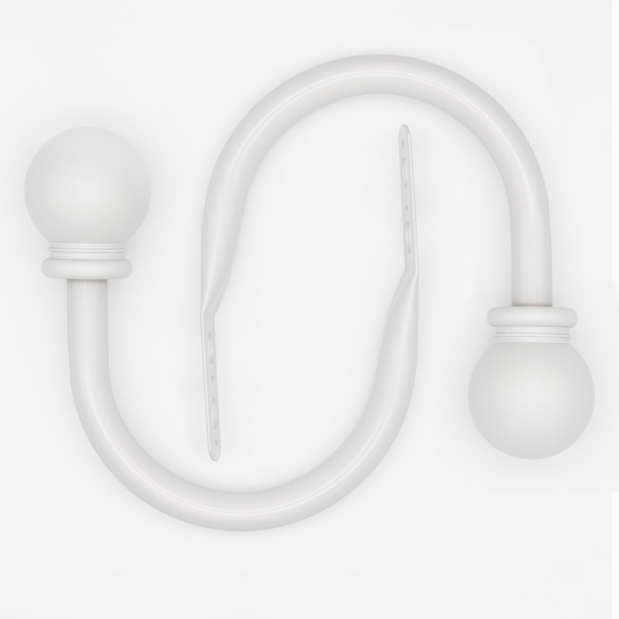 Mainstays White Ball Curtain Rod Holdbacks (2 Count)