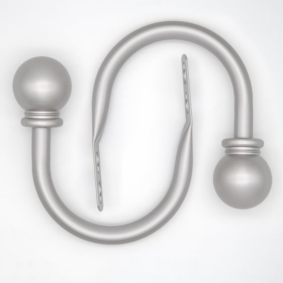 Mainstays Nickel Ball Curtain Rod Holdbacks (2 Count)