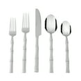 thumbnail image 1 of Mainstays Bamboo Design Stainless Steel Flatware Set, 20 Pieces, Service for 4 Adults, 1 of 23