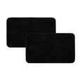 thumbnail image 1 of Mainstays Basic 2-Piece Polyester Bath Rug Set, Black, 20" x 32", 1 of 10