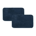thumbnail image 1 of Mainstays Basic 2-Piece Polyester Bath Rug Set, Navy, 20" x 32", 1 of 7