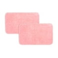 thumbnail image 1 of Mainstays Basic 2-Piece Polyester Bath Rug Set, Pink, 20" x 32", 1 of 10