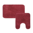 thumbnail image 1 of Mainstays Basic 2 Piece Polyester Bath Rug Set, 20" x 32" Rug and Contour Rug, Merlot Red, 1 of 11