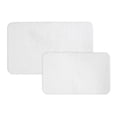 thumbnail image 1 of Mainstays Basic 2 Piece Polyester Bath Rug Set, 20" x 32" and 24" x 40" Bath Rug, Arctic White, 1 of 10