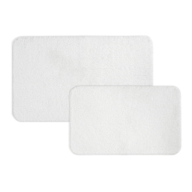 Mainstays Basic 2 Piece Polyester Bath Rug Set, 20" x 32" and 24" x 40