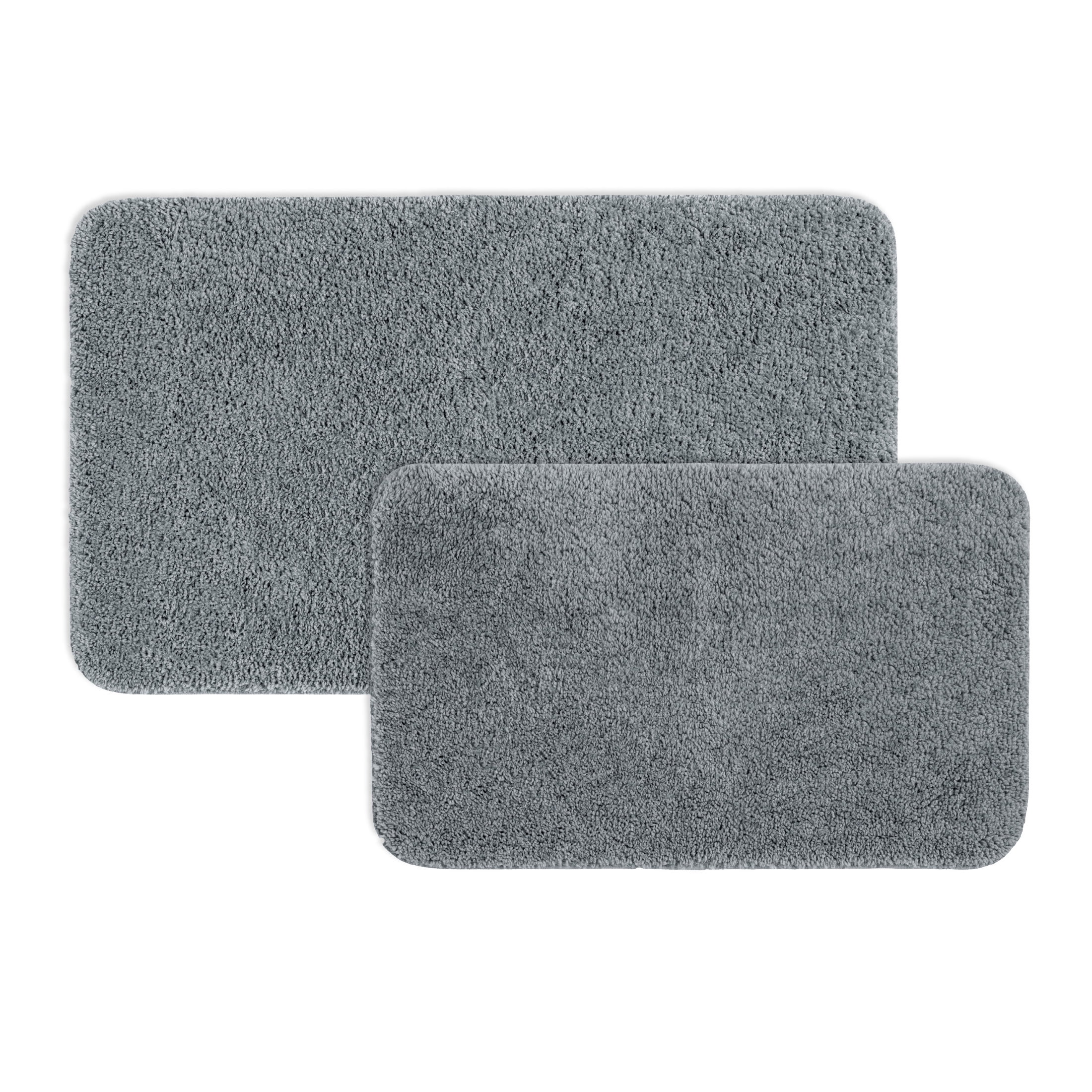 Mainstays Basic 2 Piece Polyester Bath Rug Set, 20" x 32" and 24" x 40